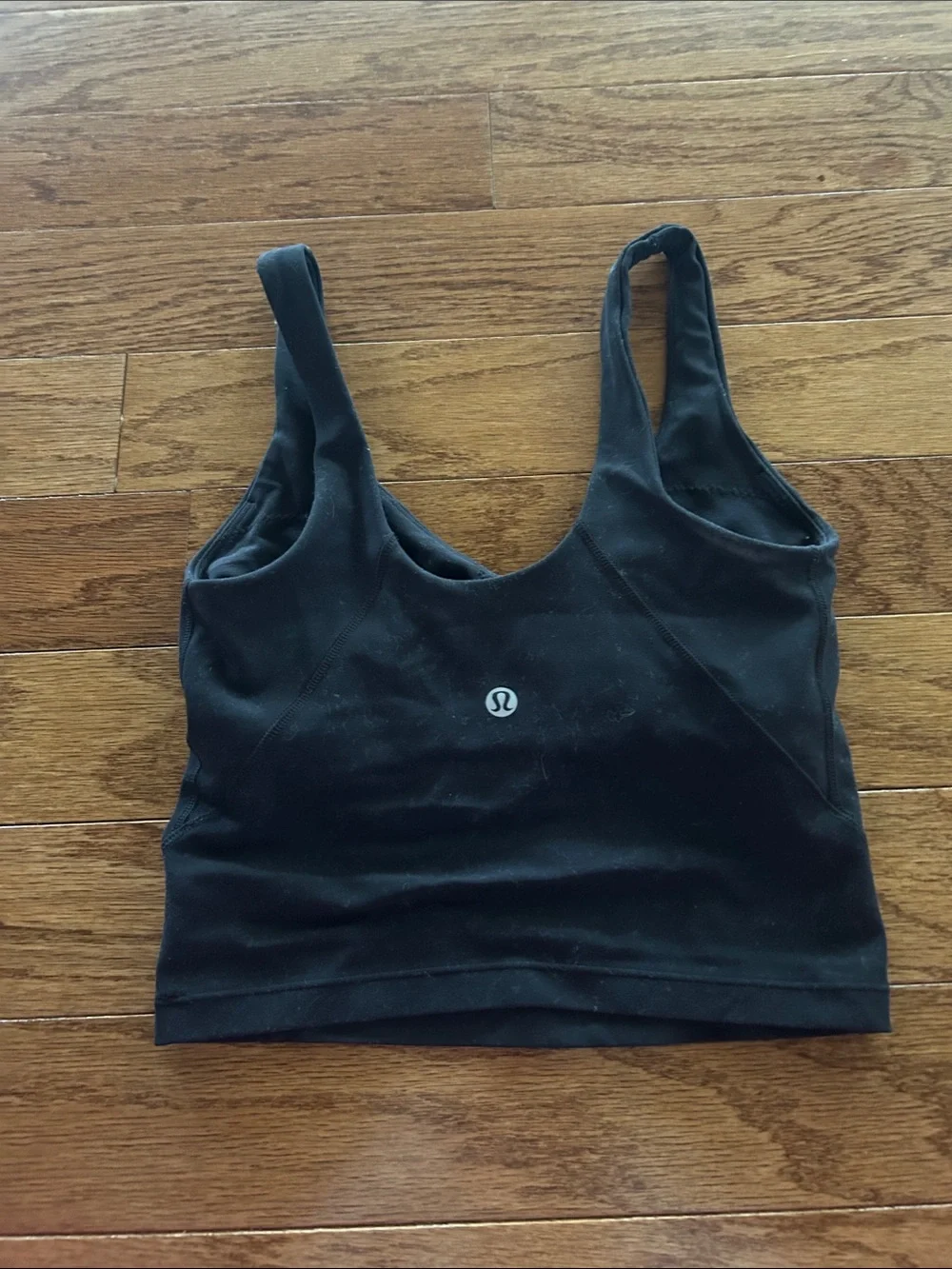 lululemon athletica Black Tank Crop Top